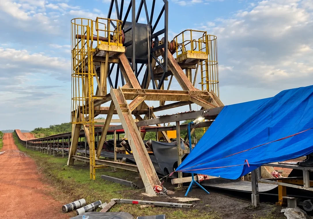 steel-cord-conveyor-belt-installation-indonesia-coal-mine
